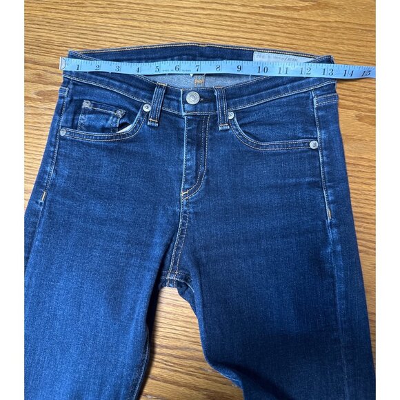 Rag & Bone Womens Dark Wash Mid Rise Skinny Jeans Size 26 - Picture 10 of 11